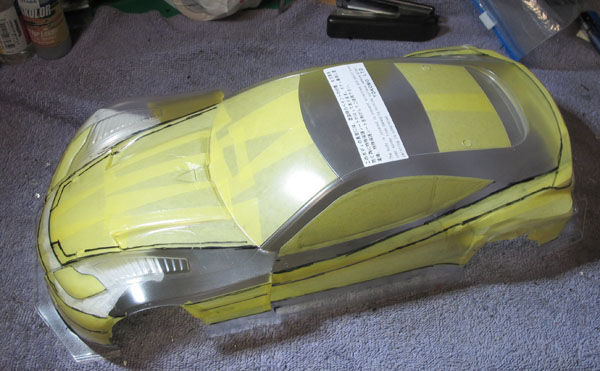 ヨコモのGT500を作る～ボディ塗装（前編） : MachineのRC道