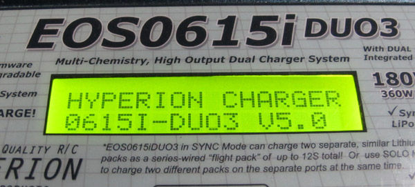 ハイペリオン充電器『EOS 0615i DUO3』のファームウェアをVer.UP
