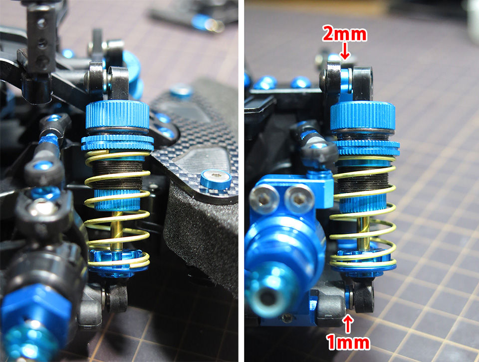Machineのrc道 M 08 ピロボールナット交換でダンパーセッティングをスムーズに Machineのrc道 M 08 ピロボールナット交換でダンパーセッティングをスムーズに