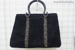 クロ布バック　秋冬バッグ　バッグ　秋冬バック　黒　クロ　布バック　布バッグ　ファスナーバッグ　ファスナーバック　中古バッグ　中古バック