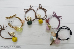 ヘアゴム　ヘアアクセサリー　手作りヘアゴム　ハンドメイドヘアゴム