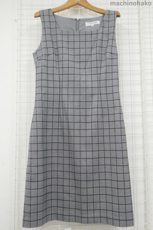 ジャンパースカート　ジャンバースカート　ワンピース　チェック　ストレッチ