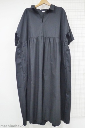 ichi イチ　ブラック　ワンピース　ゆったり　綿100