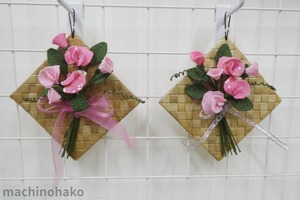 スイトピー　春のインテリア　季節のインテリア　壁飾り