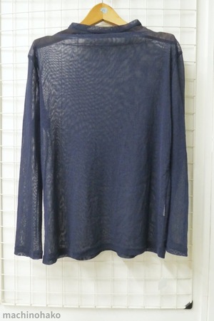 ネイビー　ブルー　青　綿　インナー　パワーネット　チュール