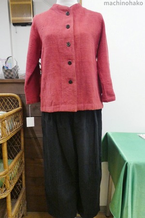 綿　自然素材　ジャケット　ズボン