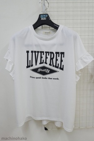 リサイクル　未使用　未着用　フリル　袖コンシャス　カットソー　Tシャツ