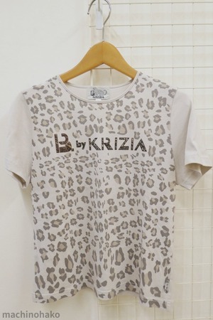 Tシャツ　婦人服　B by krizia　M 女物　レディース　ヒョウ柄　ひょう柄　豹柄　古着　リサイクル