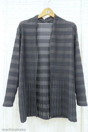 プリーツ　コーディガン　しわにならない　ロングカーディガン　羽織