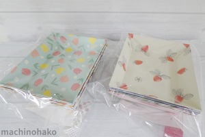 小物入れ　5枚セット　トレイ　ミニトレイ　皿　ミニ皿　ハンドメイド　サンプル紙　見本　苺　イチゴ　花