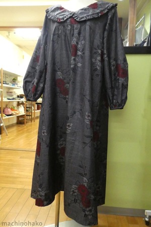 大島紬　オーダー　シルク　ワンピース