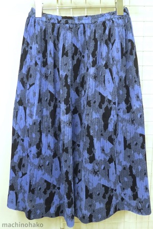 青柄　プリーツ　スカート　セット