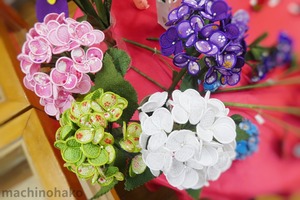 あじさい アジサイ 紫陽花 フェイクフラワー ちりめん造花 激安 ちりめん ワイヤー