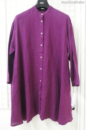 紫　麻　チュニック　未使用　日本製