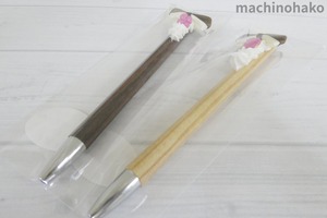 ブラウン　リボンボールペン　茶色　ブラウンリボン　ボールペン　ベージュ　造形粘土　シリコンクリーム　手作り　デコ