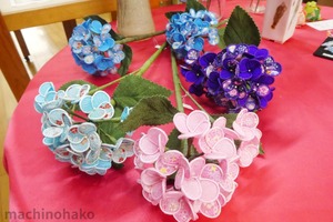 あじさい アジサイ 紫陽花 フェイクフラワー ちりめん造花