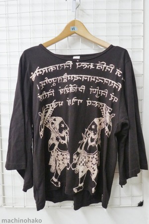 タイTシャツ　象　ゾウ　タイ王国　タイ　Tシャツ　カットソー　ロングTシャツ　ロンT