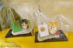 メモクリップ　犬　わんちゃん　ワンちゃん　イヌ　いぬ　羊毛フェルト　日本犬　ハスキー