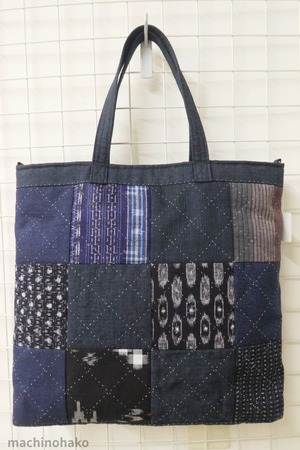 手さげ　手提げ　ハンドメイドバッグ　手作りバッグ　パッチワーク　ステッチ　手作り　ハンドメイド