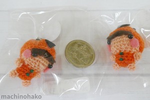 カボチャベビーちゃんS　かぼちゃ　カボチャ　赤ちゃん　ベビー　ストラップ　ハロウィン　ハロウィーン　手編み