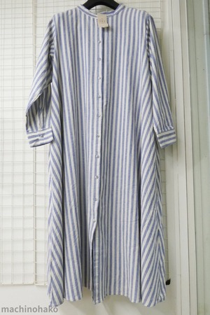 SM2　縞々　ストライプ　ワンピース　綿麻　未使用