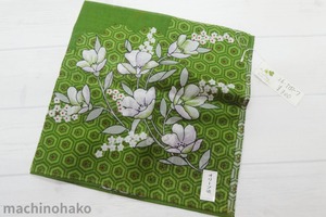 ハンカチ 綿100% 綿ハンカチ 木綿 ハンカチーフ オリーブ染め 草木染 未使用