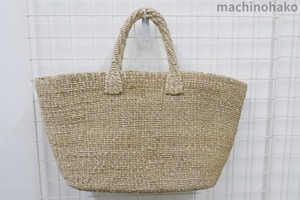ベージュ　かごBag　かごバッグ　カゴバッグ　かごバック　カゴバック　巾着　内布　