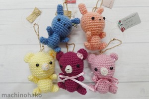 あみぐるみ　ストラップ　ウサギ　くま