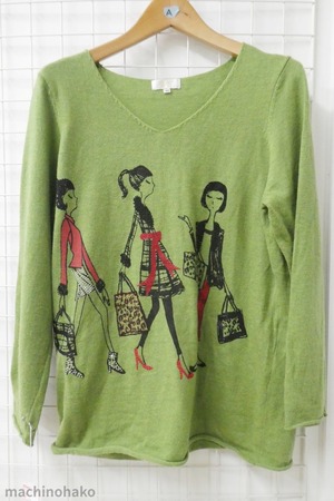 Vネック　セーター　ラメ