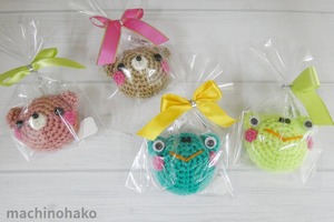 クママグネット　カエルマグネット　編み物　クマ　磁石　かえる　蛙　フロッグ　ベア　熊　くま　マグネット　カエル