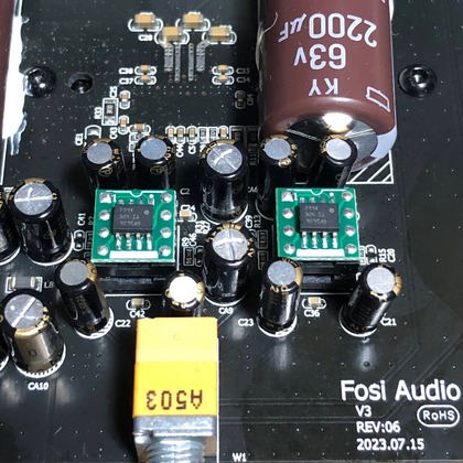 Fosi Audio V3 の オペアンプをOPA1656に交換 : まいまいオーディオ