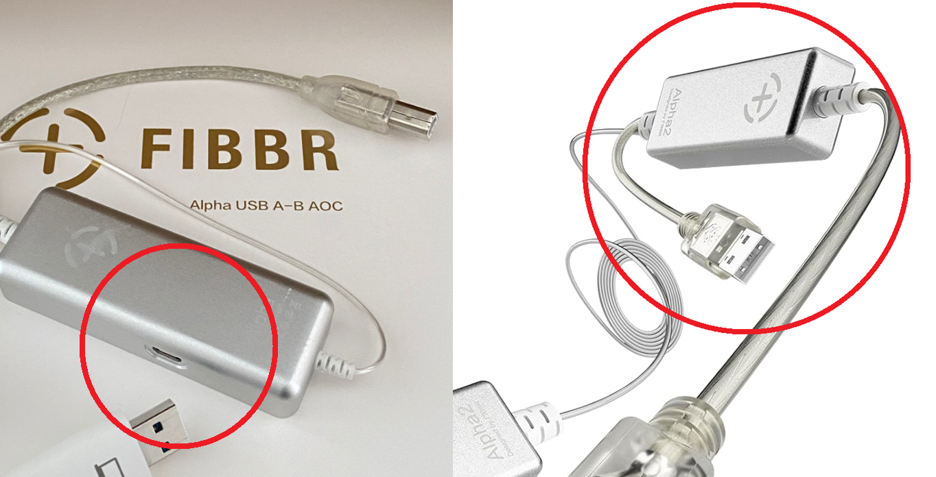 FIBBR Alpha 光ファイバー USBケーブル の2世代目 ① 仕様確認編