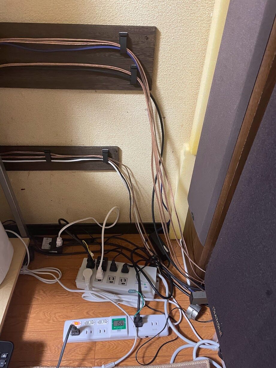 宅内のオーディオ配線 2日目 まいまいオーディオ Blog 中古で揃える オーディオ Pcパーツ
