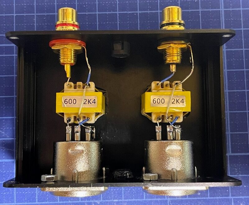 自作　ＲＣＡ⇔Ｂａｌａｎｃｅ変換トランス RCAケーブル でバランス-アンバランスケーブル作成・視聴 追記あり