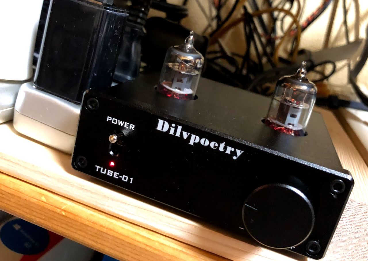 真空管プリアンプ Dilvpoetry TUBE-01 真空管6J1プリアンプ ミニHIFI