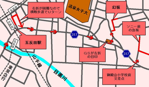 五反田 自転車 30分圏内