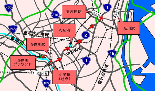 五反田 自転車 30分圏内
