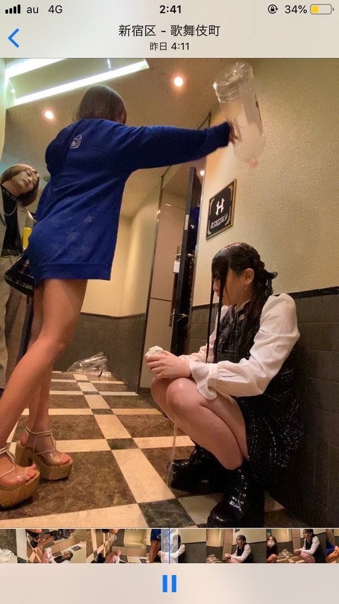 【悲報】女の子さん、かわゆい女の子に頭からお酒かけちゃうｗｗｗｗｗｗ