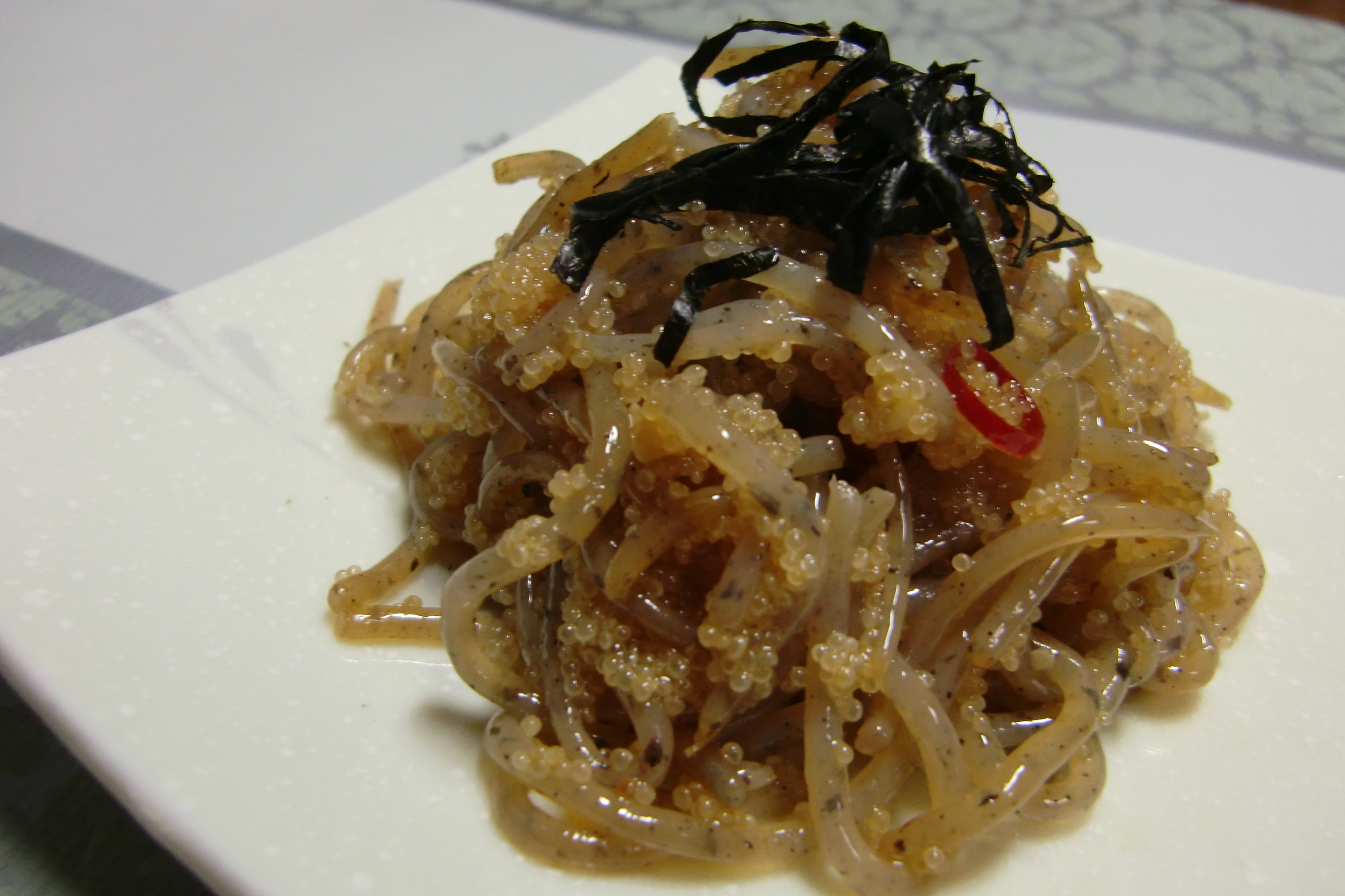 糸こんにゃくのアーリオ オーリオ ペペロンチーノ ままりんのマクロビューティーでいこう