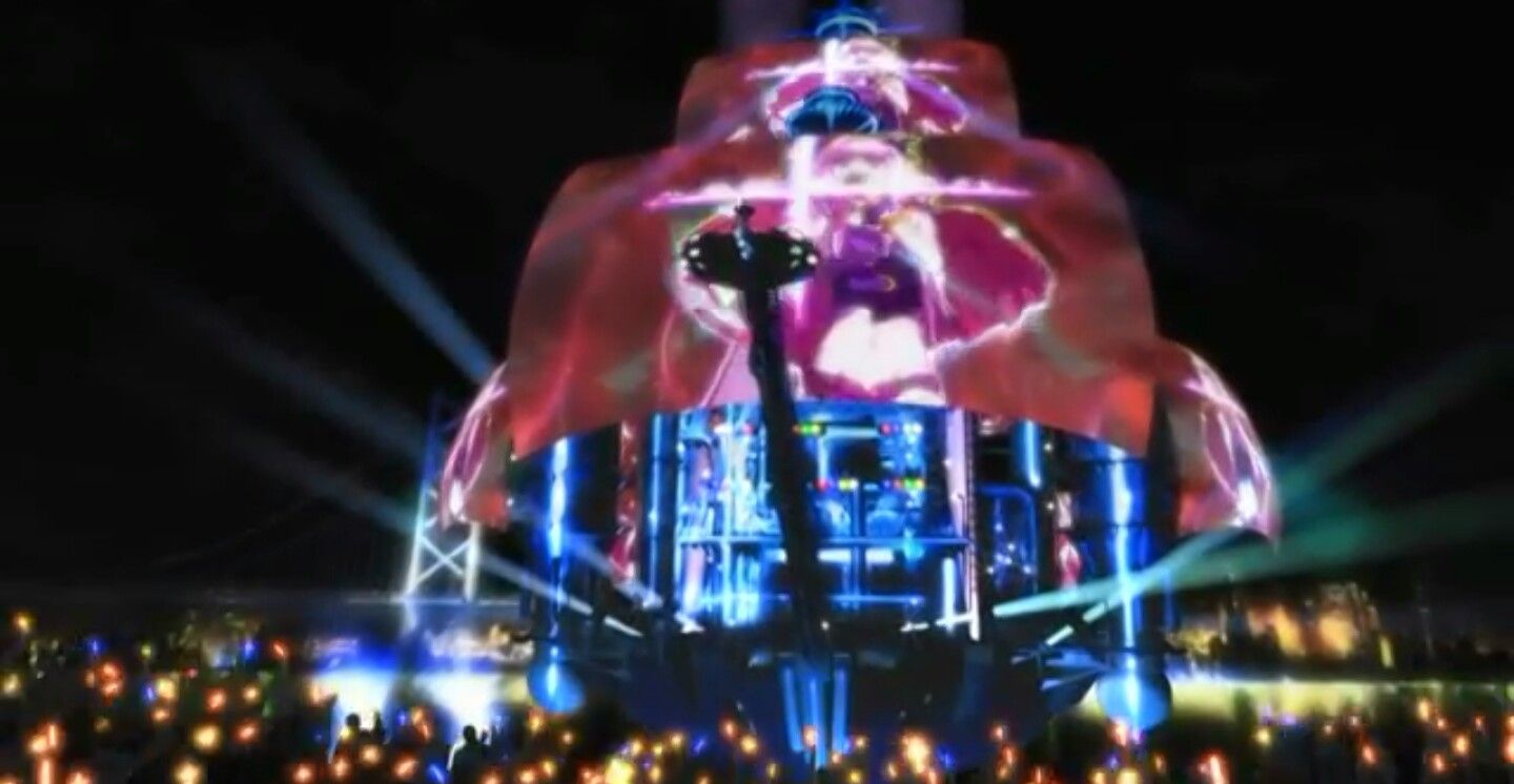 マクロスf 年の東京五輪で 巨大なシェリル ノームが空中で歌うような映像表現ができると面白い マシゲ歌マクロスd