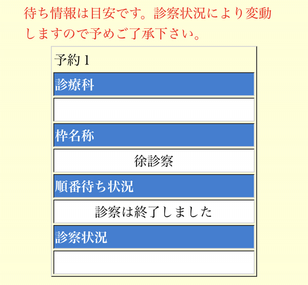 3診察終了