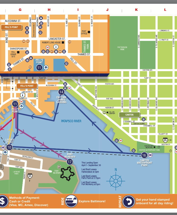 ボルチモア散歩 ウォーター タクシーからちらっとフォート マクヘンリーを 窓 New York 再び