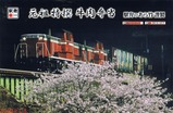 新竹商店 「元祖特撰牛肉弁当」紀勢貨物と桜(紀勢貨物DD51重連)