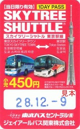 スカイツリーシャトル東京駅線1DAY PASS小