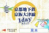 京都地下鉄京阪大津線1dayチケット表
