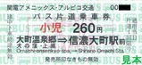 関電アメニックスアルピコ交通扇沢線券3