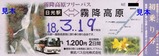 東武バス日光H180318K系統2日券大