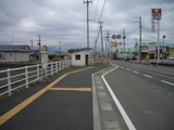 蒲原鉄道廃線跡今泉駅跡バス停