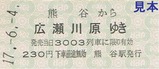 秩父鉄道広瀬川原SL記乗H17硬券1
