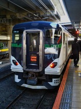 特急おうめ93号立川駅